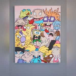 Large 20" x 16" canvas wall art!